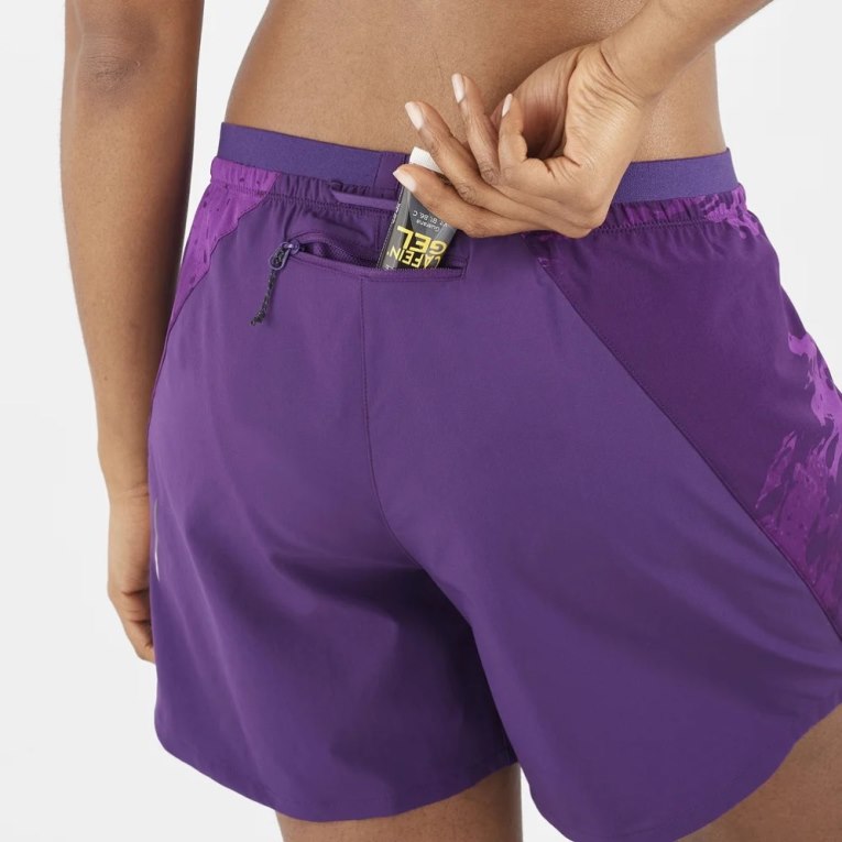 Purple Salomon Cross 5'' Women's Running Shorts | IE KF8657